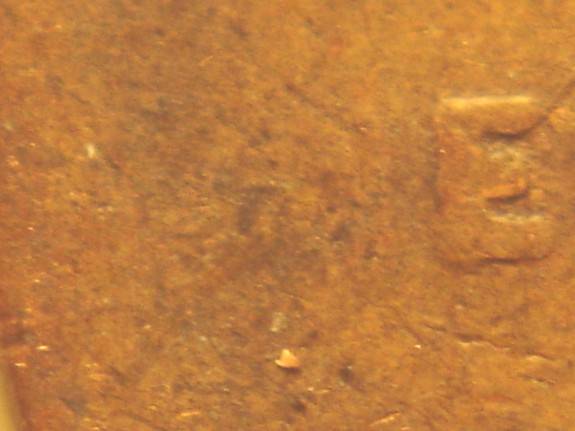 1945-Lincoln-Wheat-Cent,-Struck-Thru-Or-Post-Mint-Damage?